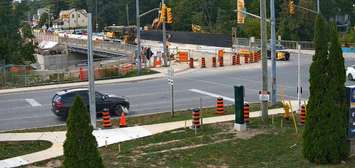 Grand Bend Bridge construction project - Sept. 15/25 (Photo via Grand Bend Bridge Cam)