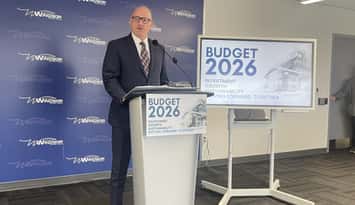 Windsor Mayor Drew Dilkens provides 2026 budget update, December 18, 2026. (Photo by Maureen Revait) 