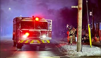Fatal fire Wednesday, Dec 17, 2025. Photo courtesy of Sarnia Fire Rescue via Facebook. 